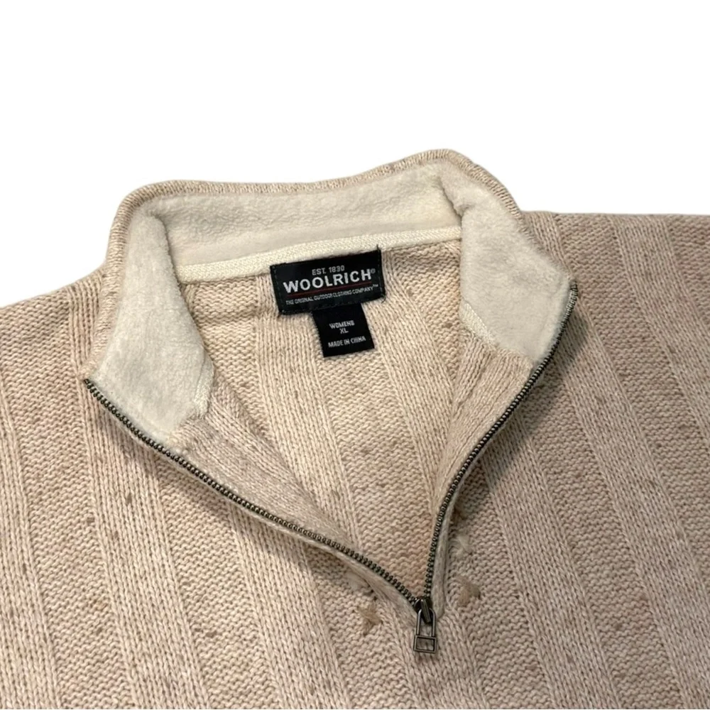 Woolrich Beige Zip-Up Sweater‎ Men’s XL
